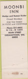 Matchbook Cover - Moonbi Inn Germantown WI WEAR