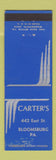 Matchbook Cover - Carter's Bloomsburg PA