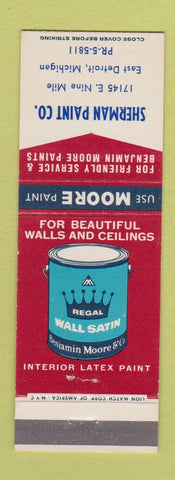 Matchbook Cover - Benjamin Moore Paints Sherman East Detroit MI