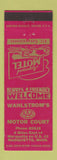 Matchbook Cover - Wahlstrom's Motor Court Motel Marquette MI