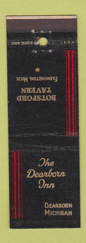 Matchbook Cover - Dearborn Inn Dearborn MI