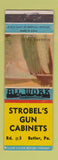 Matchbook Cover - Strobel's Gun Cabinet Butler PA WEAR