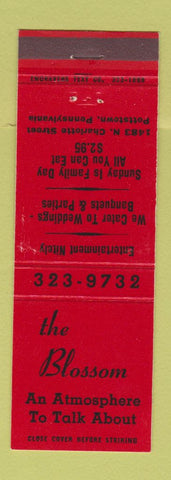 Matchbook Cover - The Blossom Pottstown PA