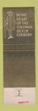 Matchbook Cover - York Valley Inn York PA Sword & Shield Quality Motels
