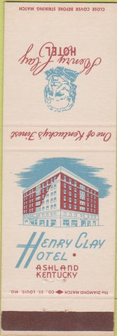Matchbook Cover - Henry Clay Hotel Ashland KY