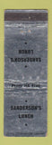 Matchbook Cover - Sanderson's Lunch Kansas City MO WEAR