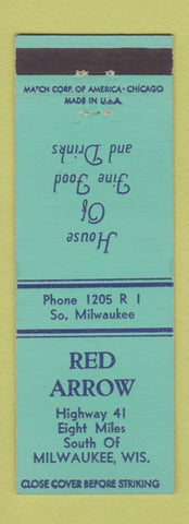 Matchbook Cover - Red Arrow Milwaukee WI restaurant