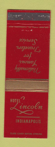 Matchbook Cover - Hotel Lincoln Indianapolis IN WEAR