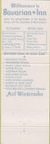 Matchbook Cover - Frankenmuth Bavarian Inn MI