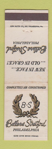 Matchbook Cover - Bellevue Stratford Hotel Philadelphia PA WEAR