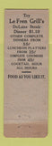 Matchbook Cover - Le Fren Grill Philadelphia PA WORN
