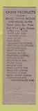 Matchbook Cover - Chase Copper Riverts Burns Philadelphia PA brass WEAR