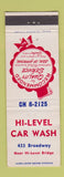 Matchbook Cover - Hi Level Car Wash WEAR