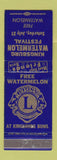 Matchbook Cover - Kingsburg Watermelon Festifal bowling Lions Club