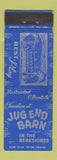 Matchbook Cover - Jug End Barn Sheffield MA WEAR