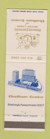 Matchbook Cover - Chatham Center Pittsburgh PA Howard Johnson's