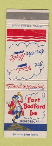 Matchbook Cover - Fort Bedford Inn Bedford PA
