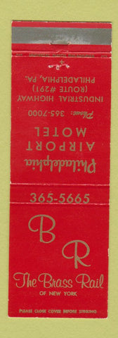 Matchbook Cover - The Brass Rail Philadelphia PA WEAR