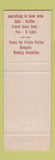 Matchbook Cover - Lamp Post Tea Room Gettysburg PA