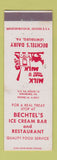 Matchbook Cover - Bechtel's Ice Cream Bar Restaurant Dairy Lewisburg PA