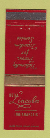 Matchbook Cover - Hotel Lincoln Indianapolis IN