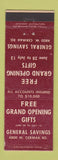 Matchbook Cover - General Savings Chicago IL bank