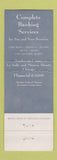 Matchbook Cover - Northern Trust Company Chicago IL