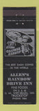 Matchbook Cover - Allen's Rainbow Drive Inn Brazil IN