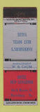 Matchbook Cover - Hotel New Governor Harrisburg PA WEAR