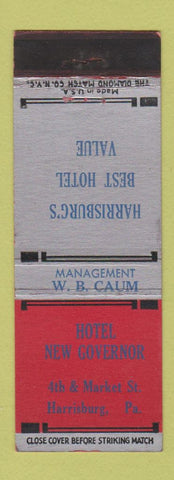 Matchbook Cover - Hotel New Governor Harrisburg PA WEAR