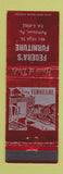 Matchbook Cover - Fecera's Furniture Pottstown PA WEAR