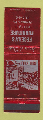 Matchbook Cover - Fecera's Furniture Pottstown PA WEAR