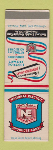 Matchbook Cover - National Electric Products Pittsburgh PA WEAR