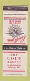 Matchbook Cover - Coup Insurance Agency Milton PA