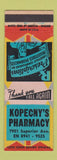 Matchbook Cover - Kopecny's Drug