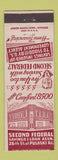 Matchbook Cover - Second Federal Savings Chicago IL ARROW