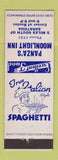 Matchbook Cover - Panza's Moonlight Inn Saratoga NY
