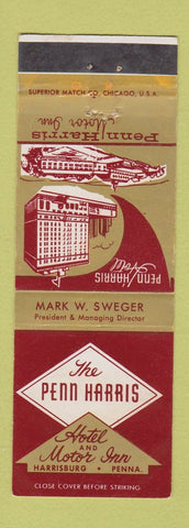 Matchbook Cover - Penn Harris Hotel Harrisburg PA