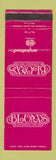 Matchbook Cover - Blum's San Francisco CA