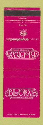 Matchbook Cover - Blum's San Francisco CA