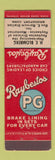 Matchbook Cover - Raybestos Brake Lining Bridgeport CT