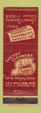 Matchbook Cover - Locust Cleaners Castle Shannon PA WEAR