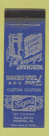 Matchbook Cover - Fegan's Dry Cleaning Palmyra PA WEAR