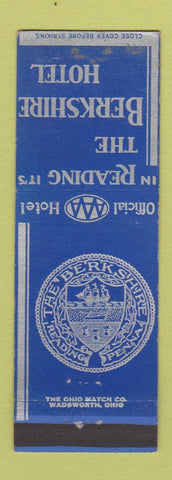 Matchbook Cover - Berkshire Hotel Reading PA