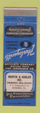 Matchbook Cover - Martin Kohler Real Estate Insurance Shamokin PA WEAR