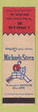 Matchbook Cover - Michaels Stern Men's Clothes Hazleton PA bellhop