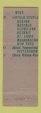 Matchbook Cover - Hotel William Penn Pittsburgh PA Statler WEAR