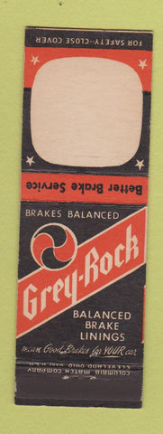Matchbook Cover - Grey Rock Brake Linings