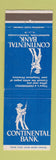 Matchbook Cover - Continental Bank Norristown PA