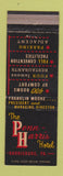 Matchbook Cover - Penn Harris Hotel Harrisburg PA WEAR